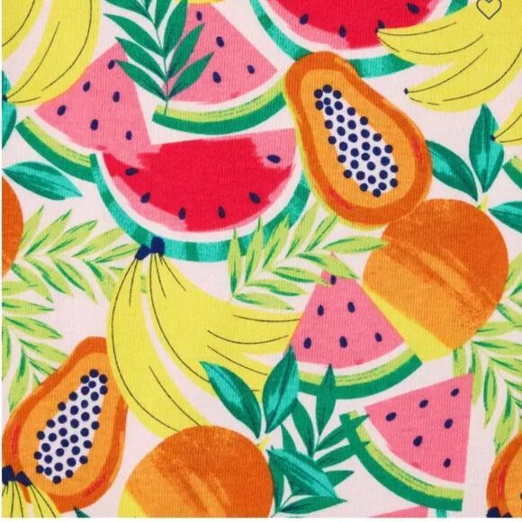 Janie and Jack 100049407 Good Night Short Pajama in Tropical Fruit size 3 NWT - Picture 2 of 9